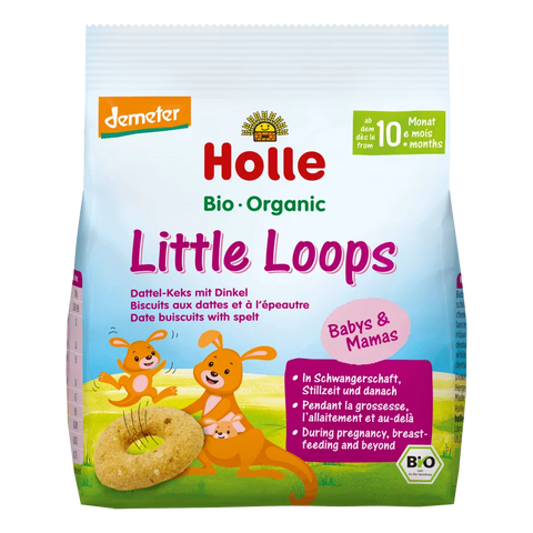 Holle Organic Little Loops Date Biscuit with Spelt 80g
