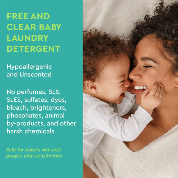 Natural Baby Laundry Detergent - Free & Clear - 16oz