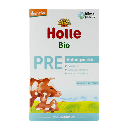Holle PRE Organic Infant Cow Formula - 400g (5 boxes)