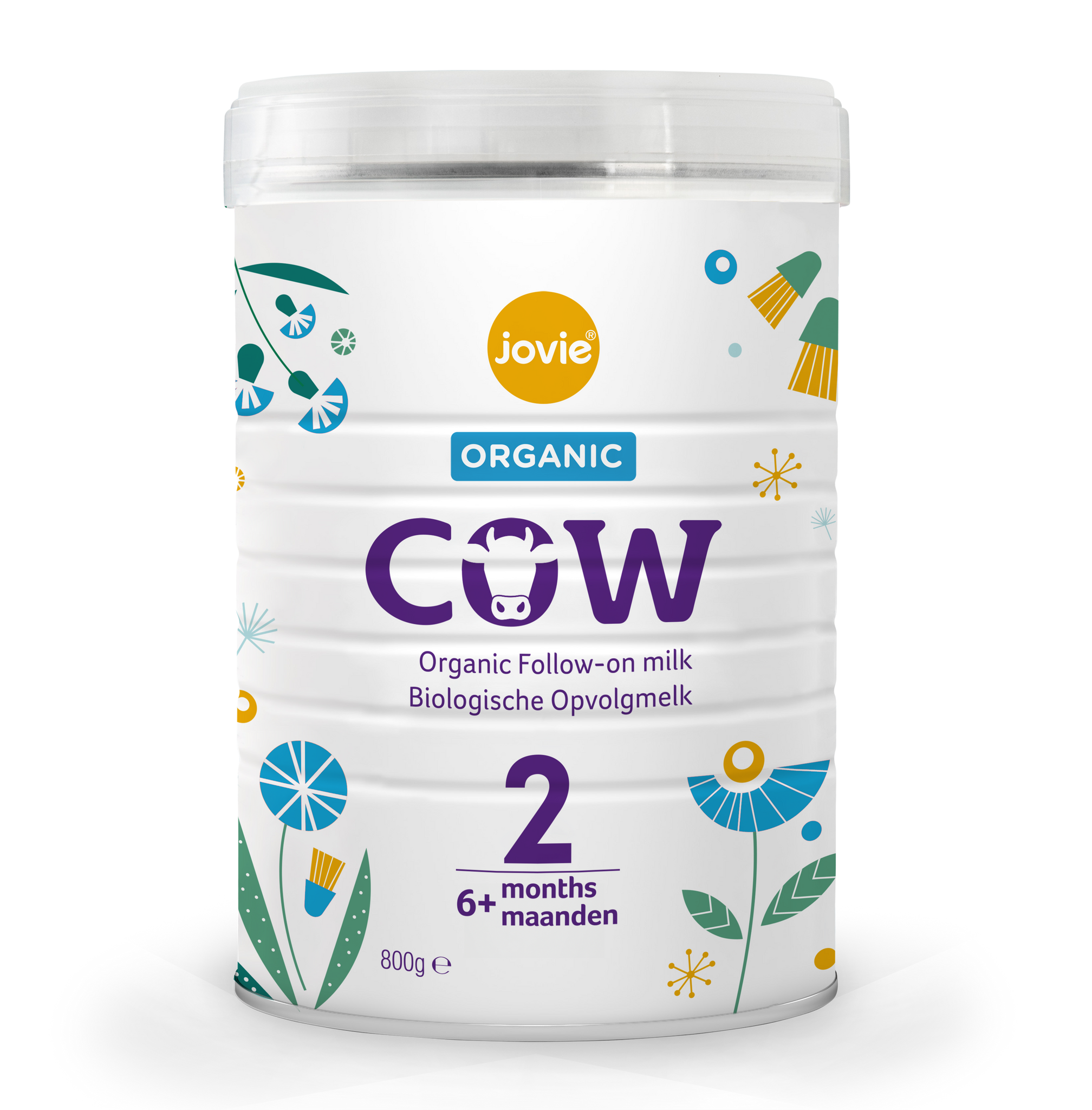 Jovie Organic Follow on Cow Milk - Stage 2 (4 cans)