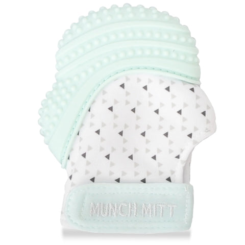 MUNCH MITT - MINT GREEN - TRIANGLES