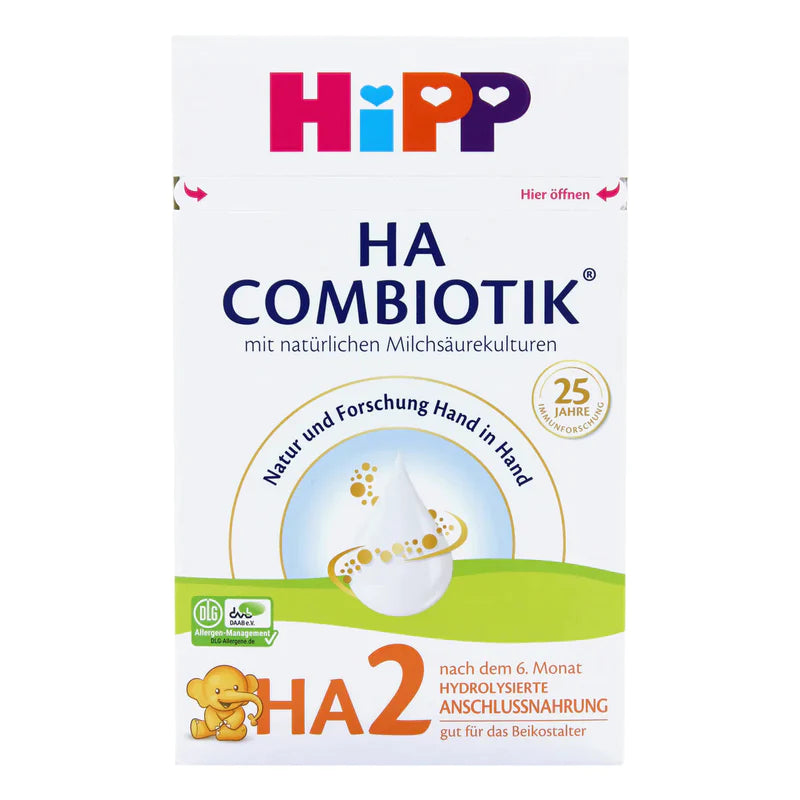 HiPP Hypoallergenic HA2 Combiotic Follow-on Infant Milk Formula (600g) - 6 Mo+ (16 boxes)