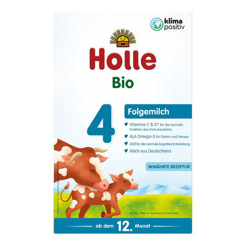 Holle Organic Grown-up Cow Milk 4 - 600g (4 Boxes)