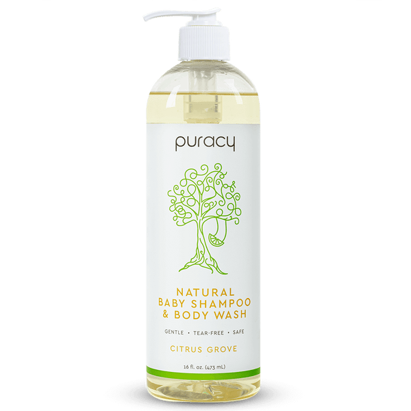 Natural Baby Shampoo Body Wash Citrus Grove 16oz Love