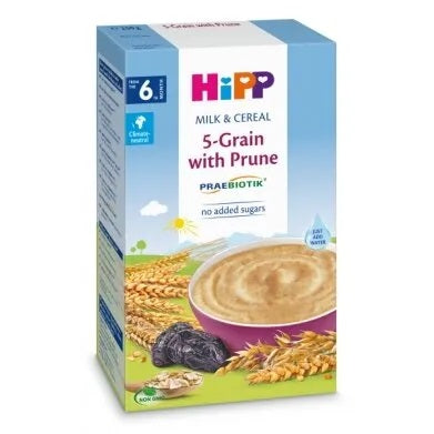 HiPP Organic 5-Grain With Prune Milk & Cereal 250g