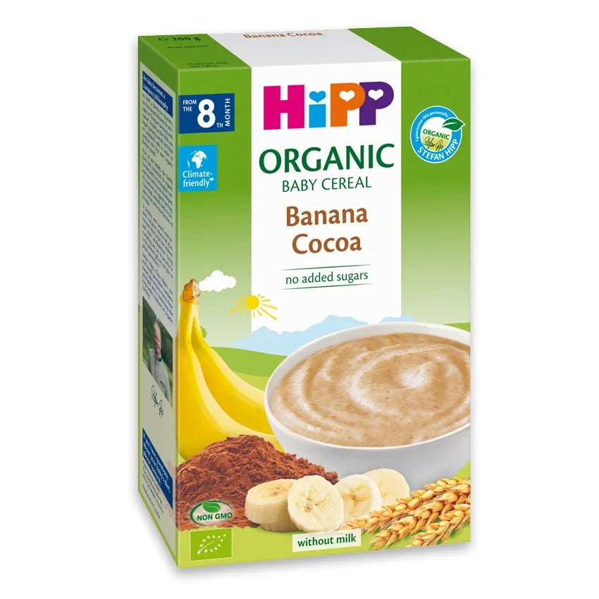 HiPP Organic Banana Cocoa Baby Cereal 200g