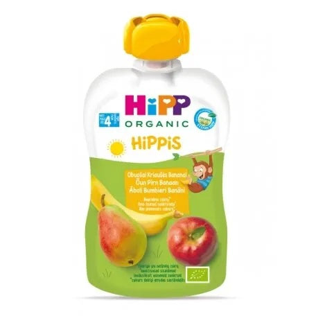 HiPP Hippis Apple Pear Banana Puree 100g – Love Organic Baby