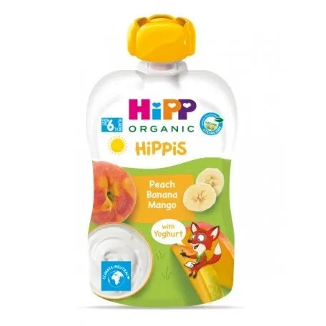 HiPP Hippis Peach Banana Mango With Yogurt 100g