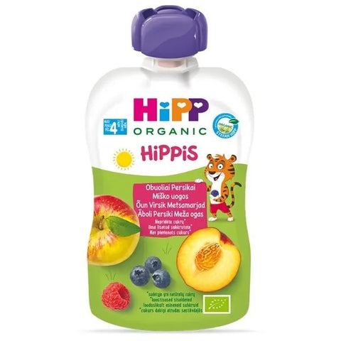 HiPP Hippis Wild Berries In Apple Peach Puree 100g