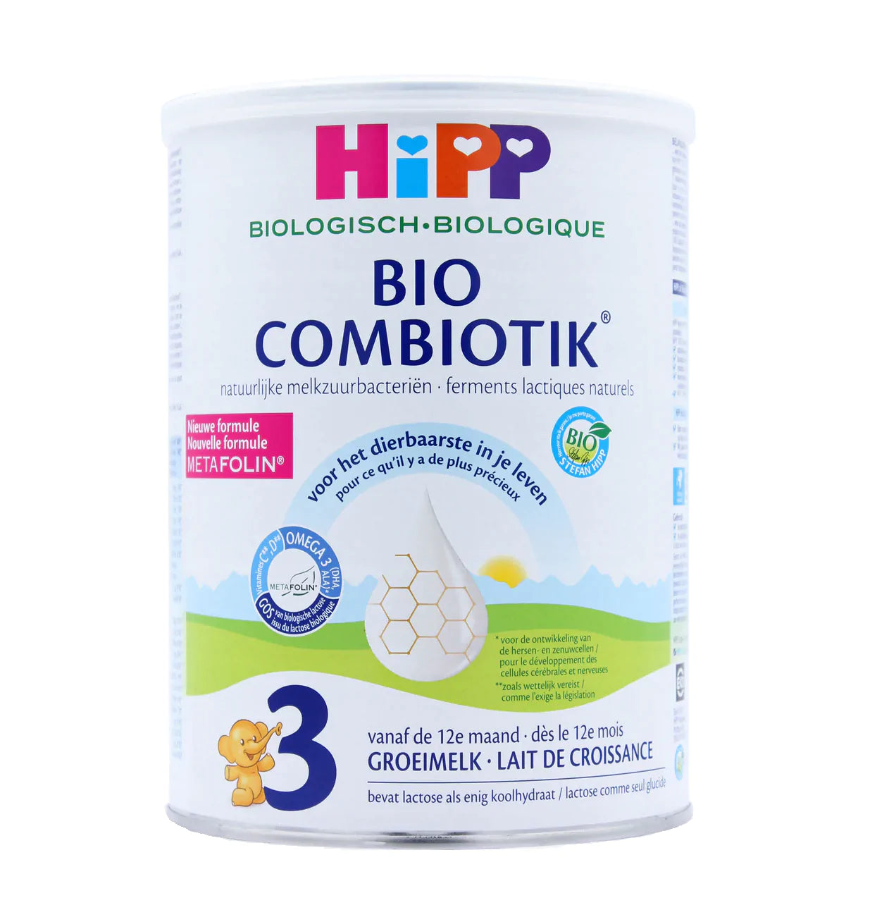 HiPP Dutch Stage 3 Organic Bio Combiotik Growing Up Milk Formula w/ Metafolin® (8 cans)