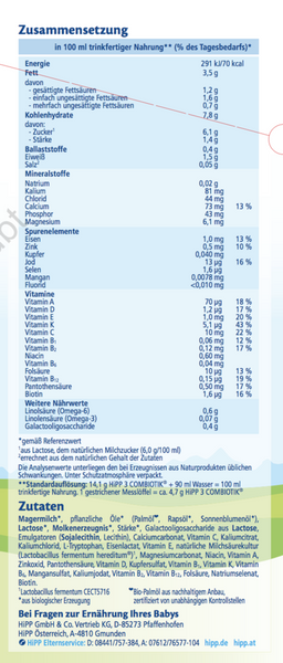HiPP Stage 3 German - Organic Combiotic Formula (600g)