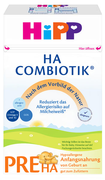 HiPP Hypoallergenic HA PRE Combiotic Infant Milk Formula (600g) (16 Boxes)