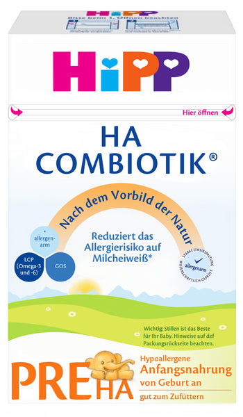 HiPP Hypoallergenic HA PRE Combiotic Infant Milk Formula (600g) (4 Boxes)