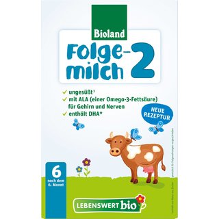 Lebenswert Bio Stage 2 Organic Baby Follow-on Formula (10 Boxes) - with DHA