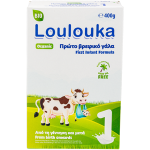 Loulouka Organic (Bio) Infant Milk Formula Stage 1 (400g) (6 boxes)