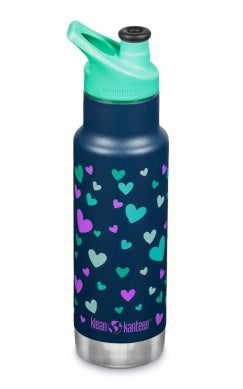 Insulated Kid Classic Narrow 12oz (w/ Sport) Navy Hearts