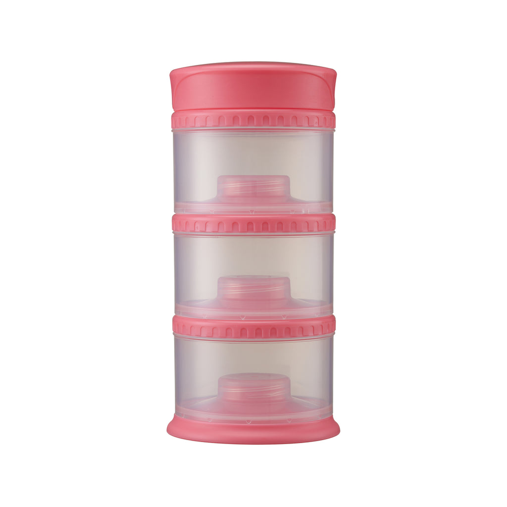 Baby Products Online - Snack storage container with twist lock Bjliio 4  parts, portable and stackable travel container without absorption for nuts  and fruits Protein powder formula, durable snack containers - Kideno