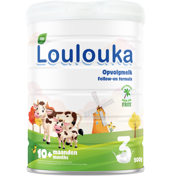 Loulouka Stage 3 Organic (Bio) Follow-on Formula (900g) Dented cans