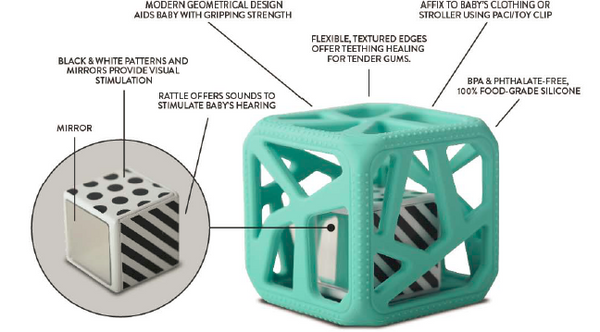 CHEW CUBE - MINT GREEN