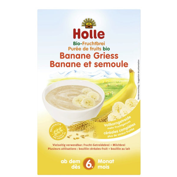 Holle Organic Fruit Porridge Banana-Semolina 250 g