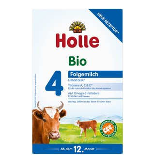 Holle Organic Grown-up Cow Milk 4 - 600g (4 Boxes)