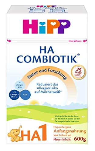 HiPP Hypoallergenic HA1 Combiotic Infant Milk Formula (600g) (4 boxes) –  Love Organic Baby