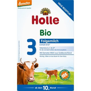 Holle Organic Grown-up Cow Milk 3 - 600g (12 boxes)