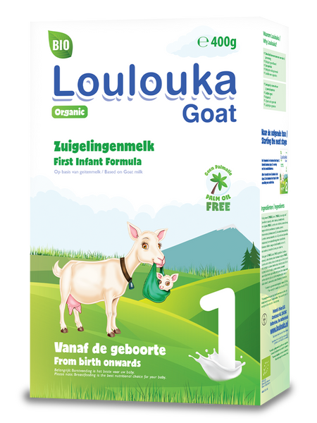Loulouka organic Goat infant milk Stage 1 400g (12 boxes)