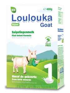 Loulouka organic Goat infant milk Stage 1 400g (6 boxes)