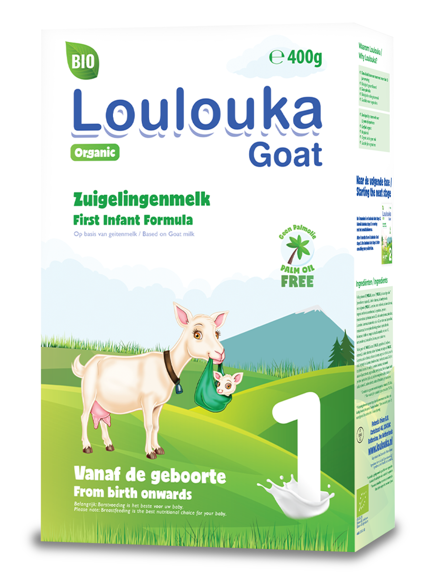 Loulouka organic Goat infant milk Stage 1 400g (24 boxes)