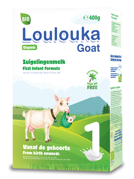 Loulouka organic Goat infant milk Stage 1 400g (24 boxes)