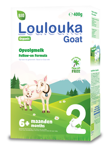 Loulouka organic Goat follow-on milk Stage 2 400g (24 boxes)